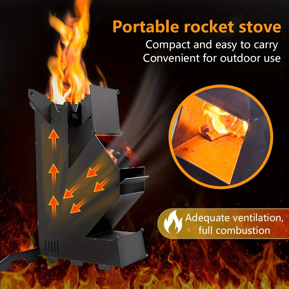 Outdoor Multifunctional Rocket Stove-1