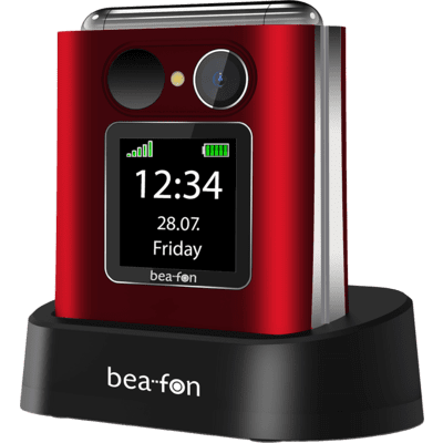 Telefon komórkowy Beafon Bea-fon Fold 10 LTE red (Fold10LTE_EU001R)-0