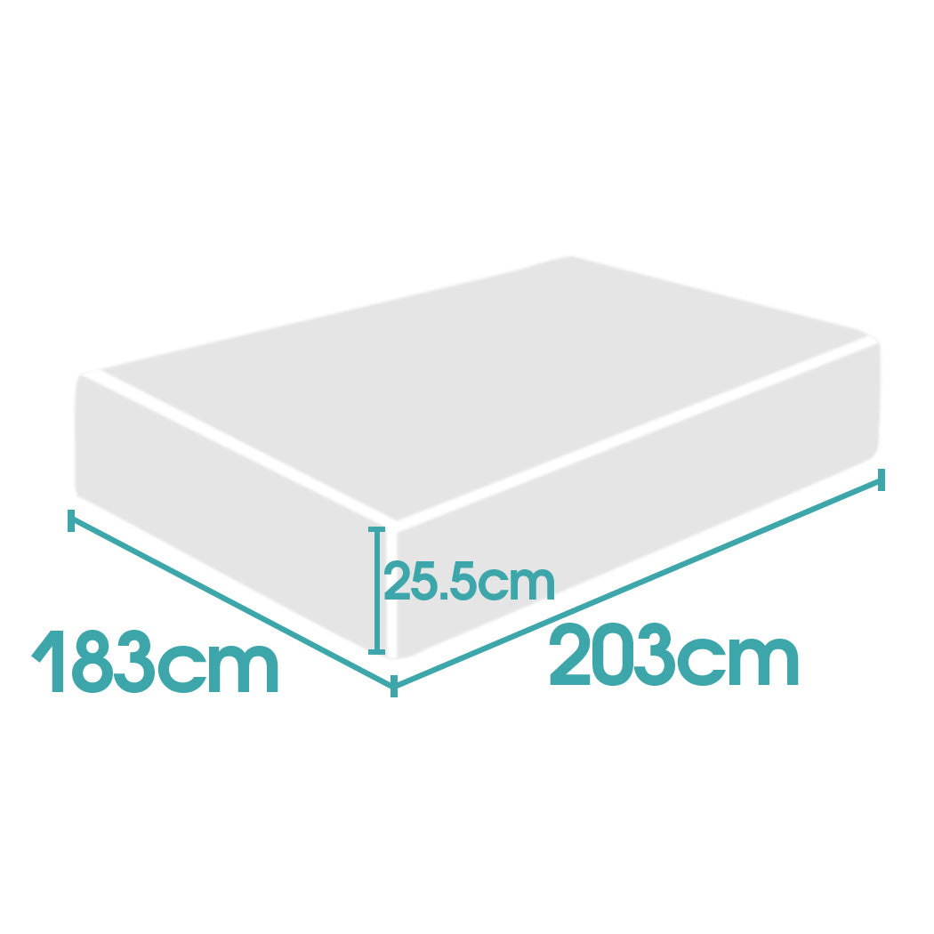 NNEIDS DreamZ Memory Foam Mattress Topper 25cm-1