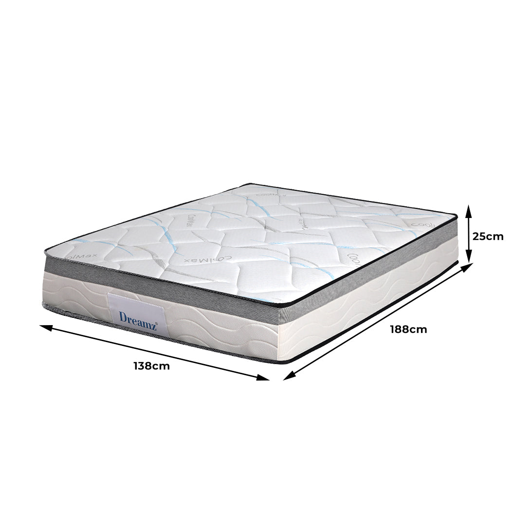 NNEIDS Dreamz Spring Mattress Bed Pocket Tight Double-1