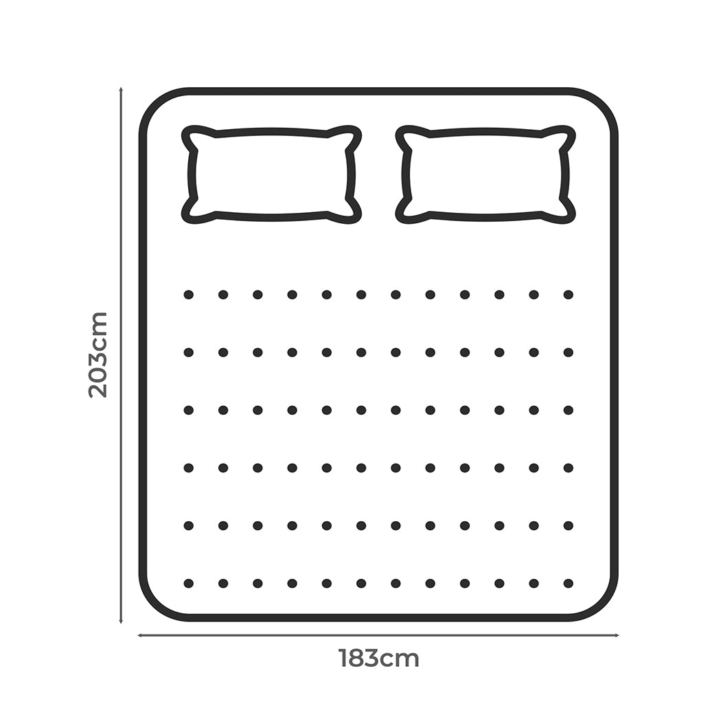NNEIDS Dreamz Pillowtop Mattress Topper thickness 5cm-1