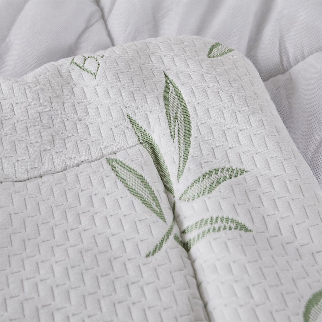 NNEIDS Dreamz Bamboo Pillowtop Mattress Topper Queen-2