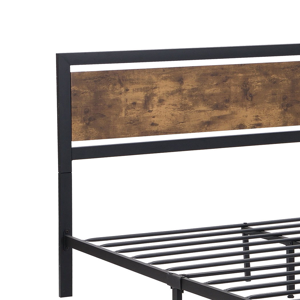 NNEIDS Levede Metal Bed Frame Mattress Base Queen-4