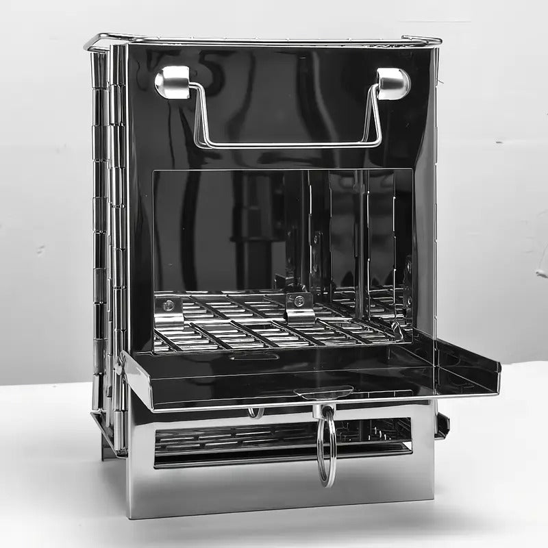 Folding Grill Mini BBQ Firewood Stove-4