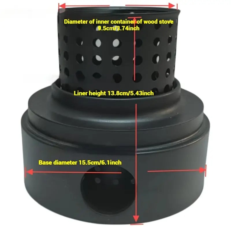 Outdoor Fire Pit Stove with Kettle-3