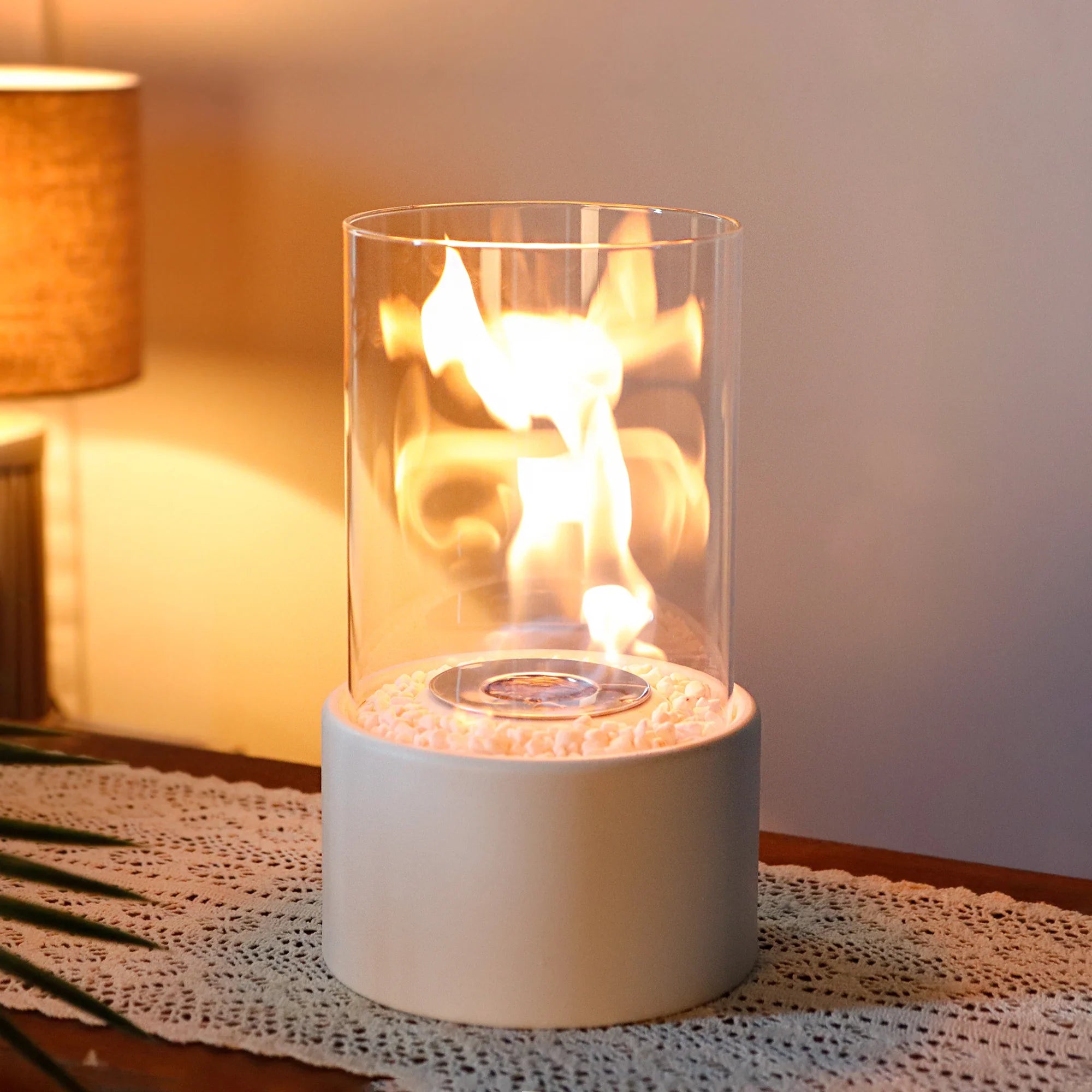 10.5" H Tabletop Fire Bowl Pot Fireplace-4