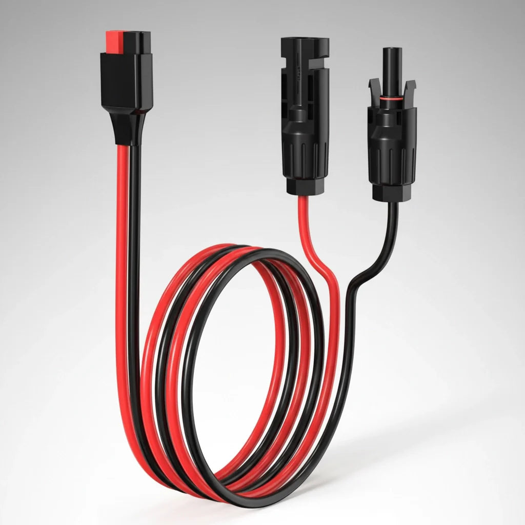Heavy Duty 14AWG 5FT Anderson to Solar Panel Adapter Cable for Jackery EcoFlow Goal Zero-0