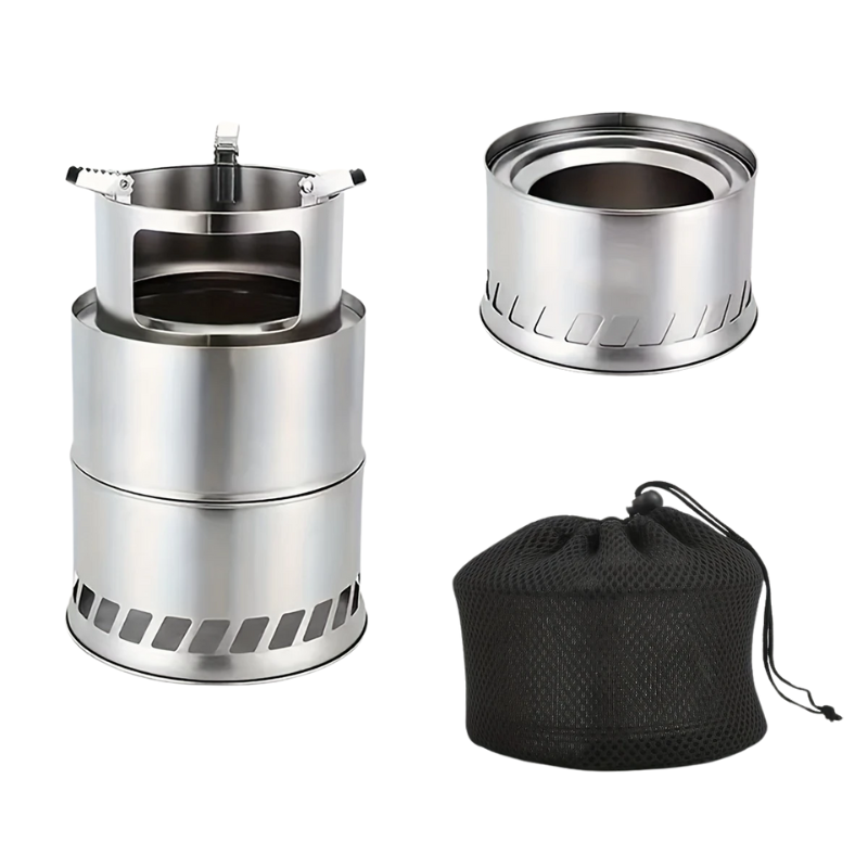 Portable Stainless Steel Wood Burning Stove-0