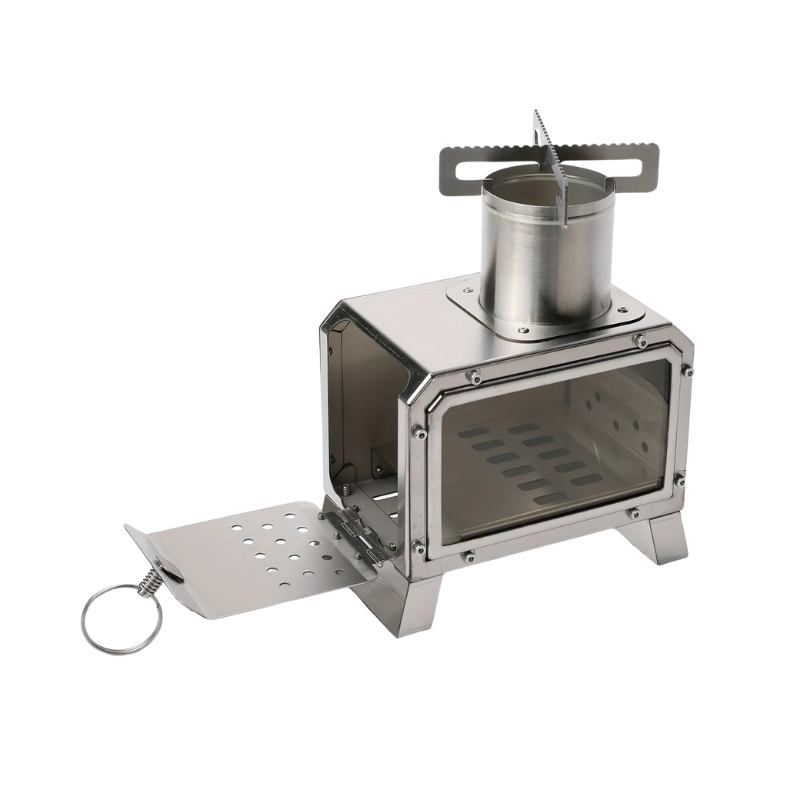 Camping Stainless Steel Wood Stove-0