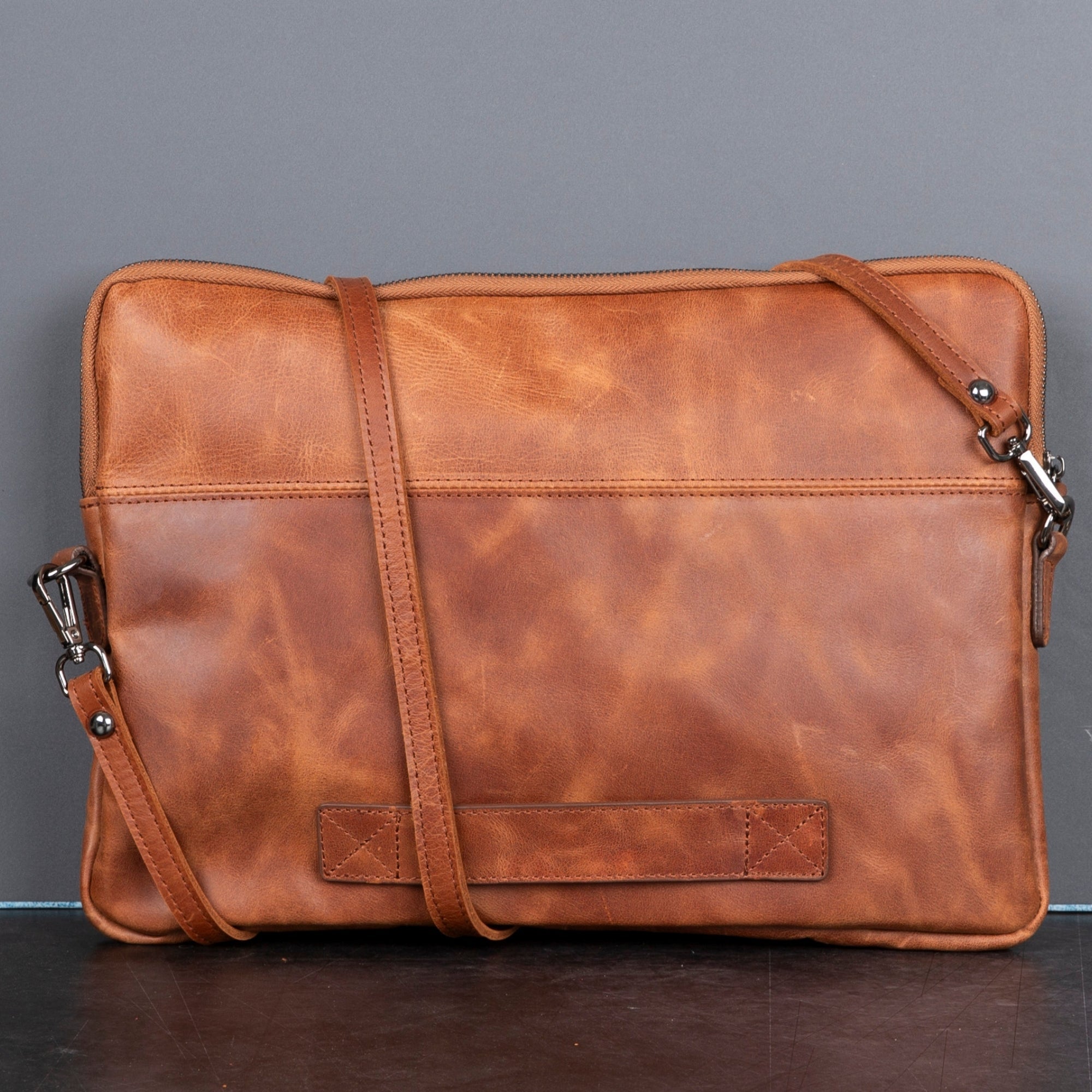 Seward Leather Laptop Bag with Shoulder Strap - MacBook Sleeve 14" & 16"-2