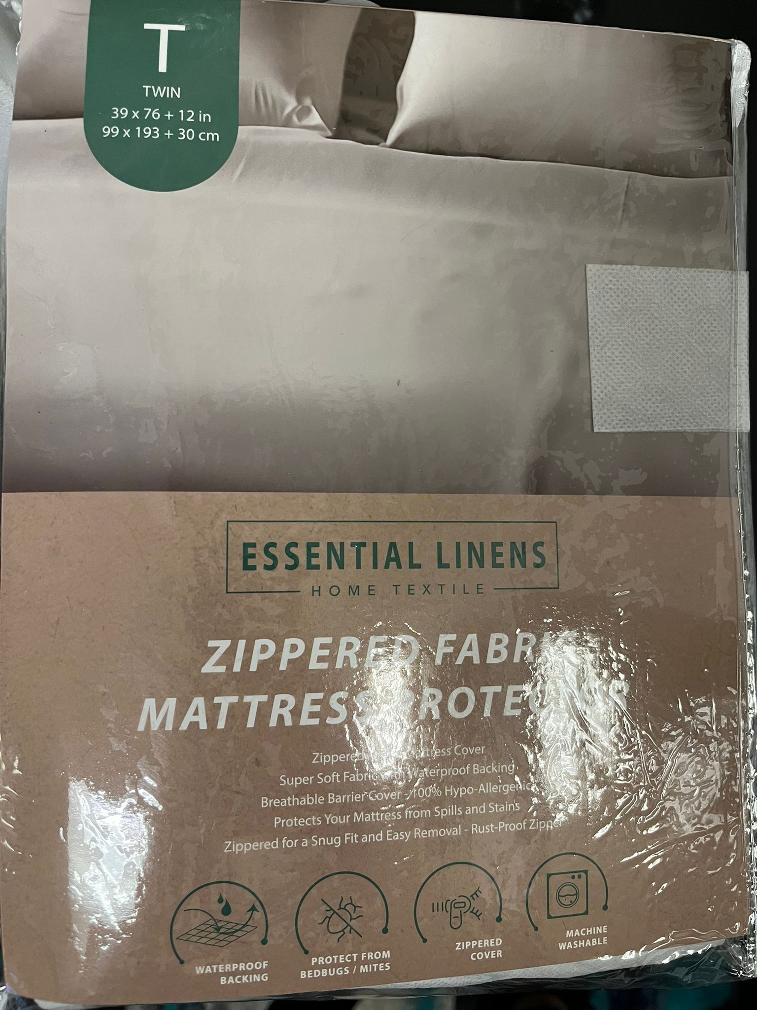 Premium Waterproof Bed Bug Mattress Cover, Zippered Mattress Protector, 10 Inches Deep, Dust Mite Proof 6-Sided Mattress Encasement for Bed-5