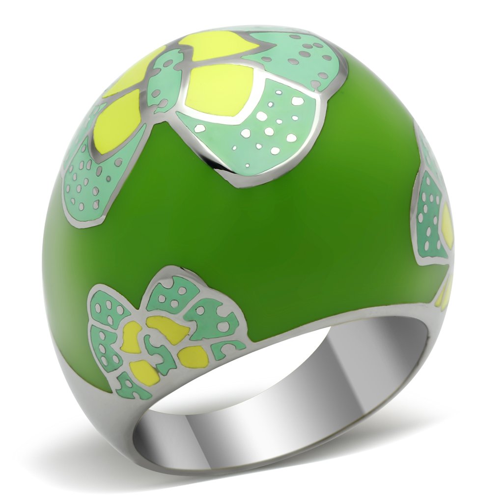 TK248 - High polished (no plating) Stainless Steel Ring with No Stone-0