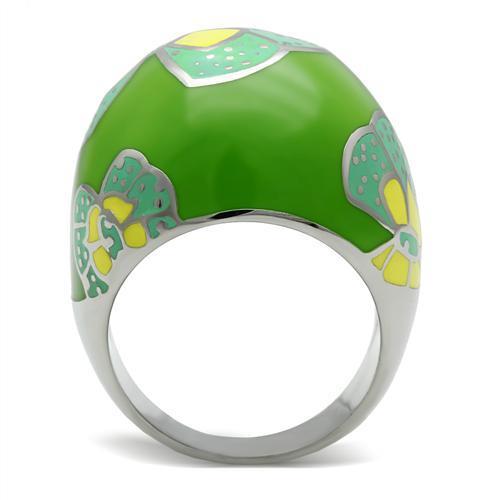 TK248 - High polished (no plating) Stainless Steel Ring with No Stone-2