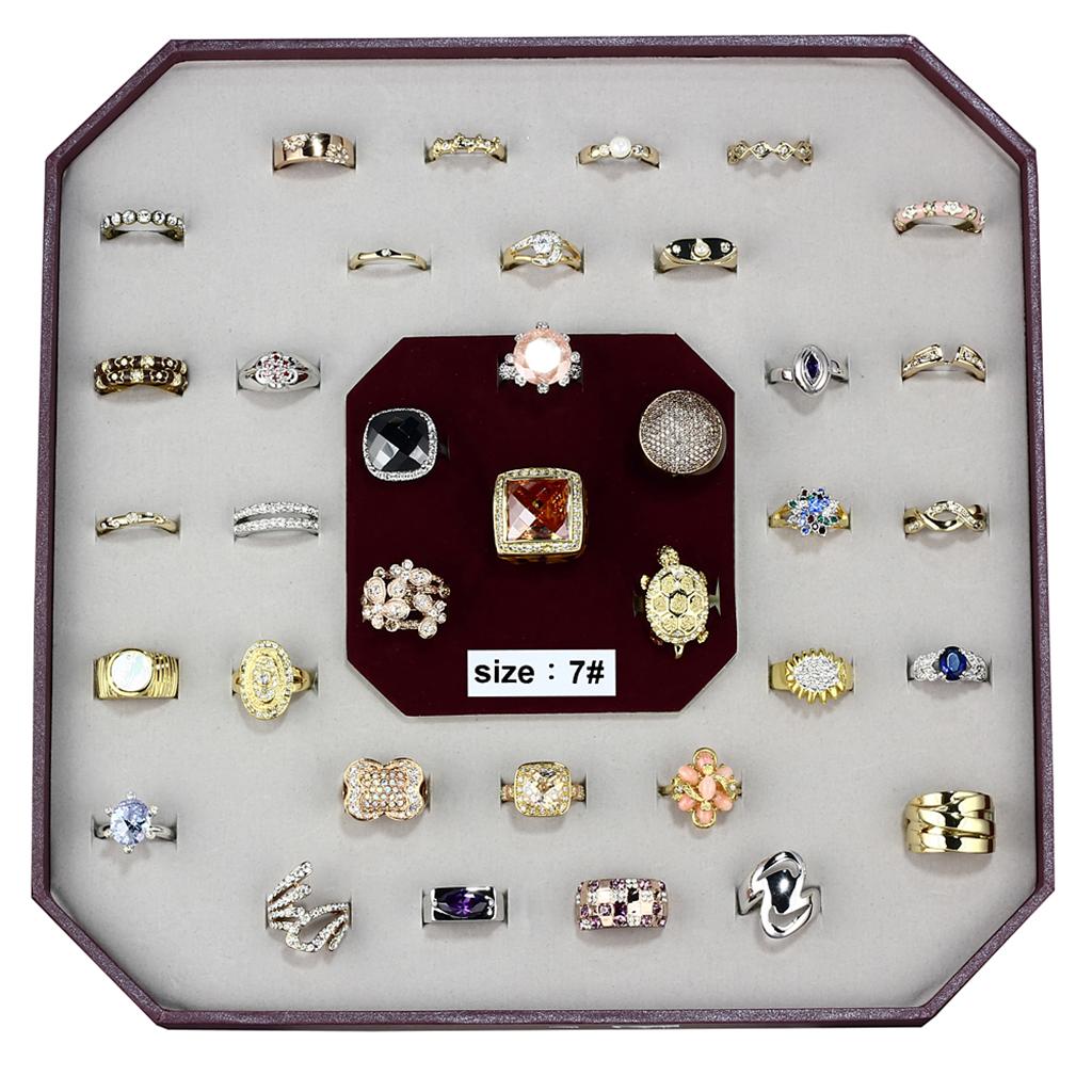 VK-015-SIZE7 - Assorted Brass Ring with Assorted  in Assorted-0